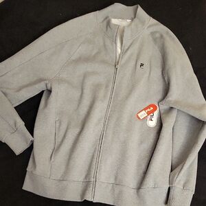 Brand New With Tags Fila Mens Zip Up Sweatshirt With Pockets